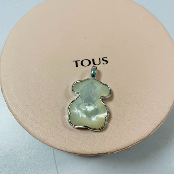 Silver TOUS Color Pendant with faceted onyx 3,3cm. sterling silver - Picture 9 of 10